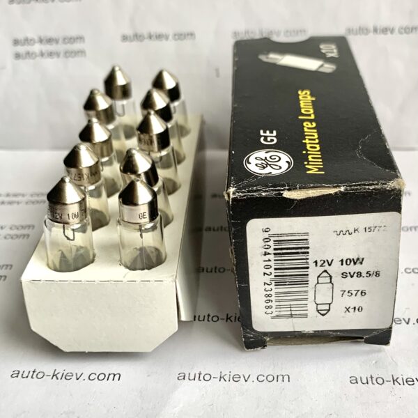 Авто лампа General Electric GE 7576 C10W SV8.5/8 12v 41mm 1 шт. - Зображення 2