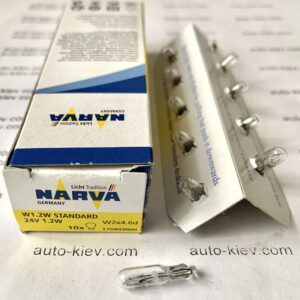 Авто лампа Narva 17040 W1.2W W2x4,6d 24v 1 шт.