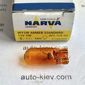 Авто лампа Narva 17169 WY5W AMBER 12v W2.1x9.5d 1 шт