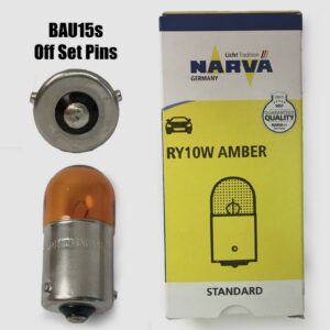 Narva 17317 RY10W AMBER 12v BAU15s