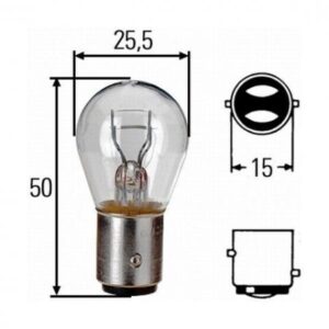 Narva 17925 P21/5W 24v BAY15d