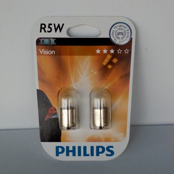 Philips 12821 R5W 12v BA15s B2 2шт блистер