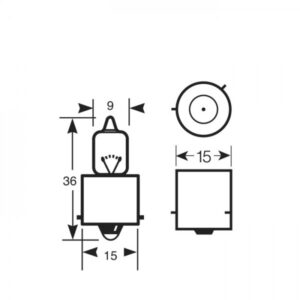 автолампа RING 795 50w BA15s 12v Halogen