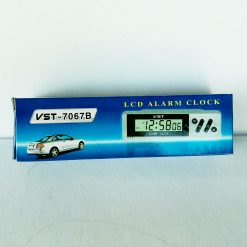 автомобильные часы 7067В LCD с функцией будильника, календаря, питание от встроенной батареи, дополнительная подсветка дисплея в темное время