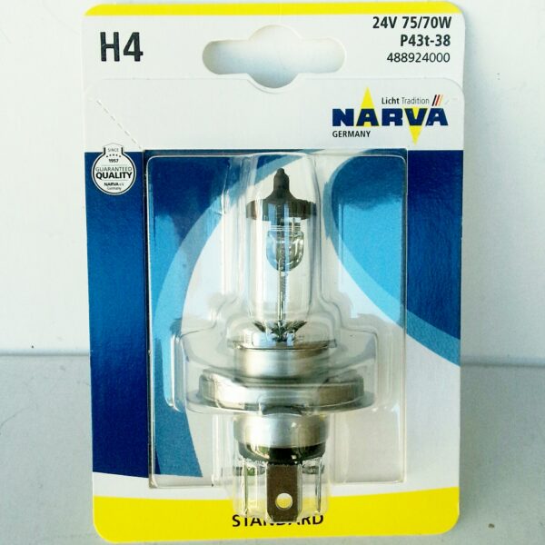 Narva 48892-01B H4 75/70w 24v P43t-38