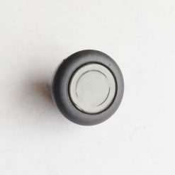 Кнопка стартерная серая с черной окантовкой без фиксации