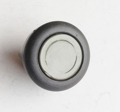 Кнопка стартерна сіра з чорною окантовкою без фіксації
