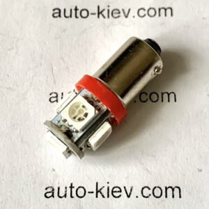 T4W (BA9s) світлодіод 5smd 5050 12v червоний
