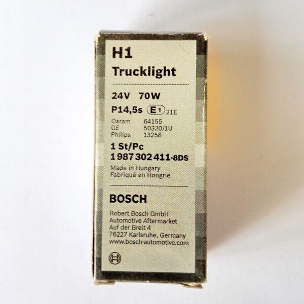 BOSCH 1 987 302 411 H1 70W 24v P14,5s Trucklight