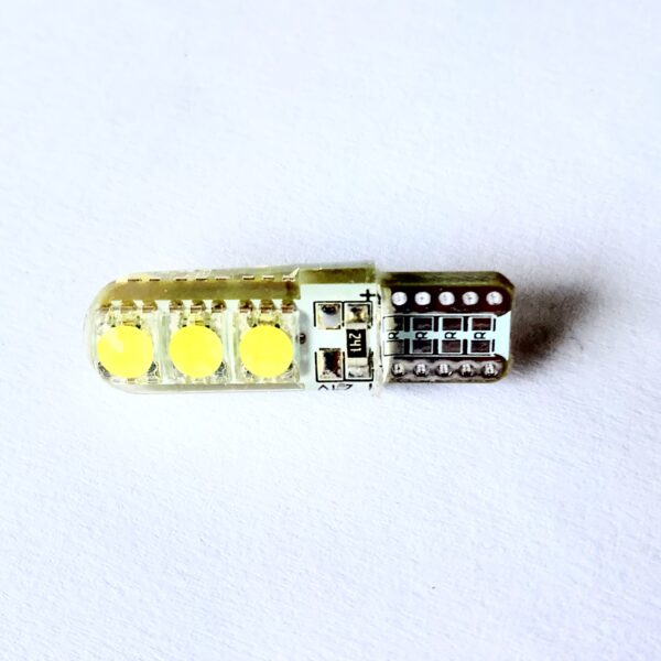 светодиод T10 (W5W) 6smd 5050 24v 220Lm силикон