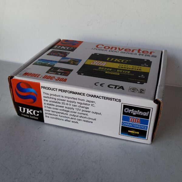 Преобразователь напряжения DC/DC 24v-12v DDC-30A UKC