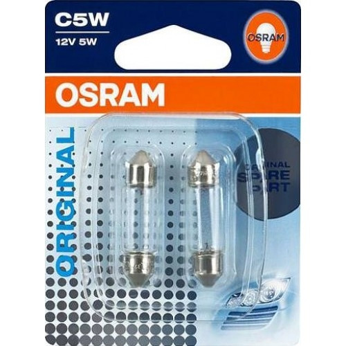 Osram 6418-02B C5W 36mm 12в SV8.5-8 блистер