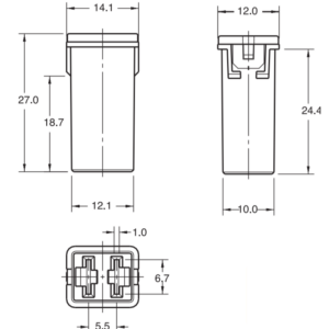 Запобіжник JCASE Littelfuse