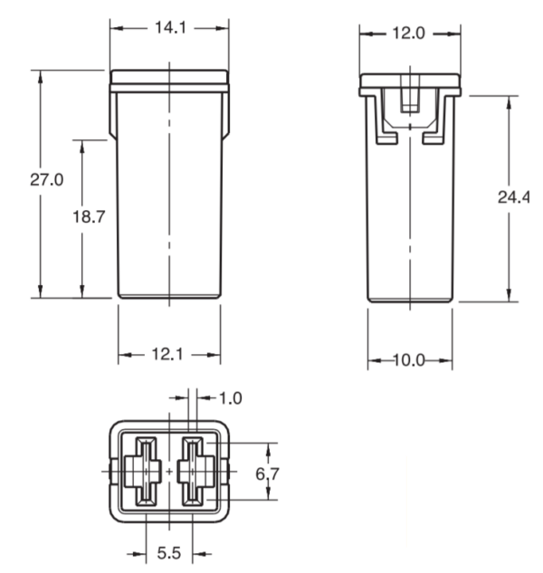 Запобіжник JCASE Littelfuse