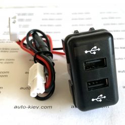 Авто зарядка - кнопка VOLVO c 2 USB 3A 12-24V