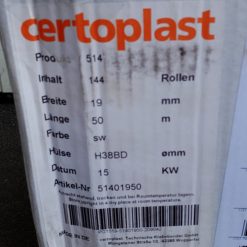Изолента Certoplast 514 (0,17мм х 19мм х 50м) ПЕТ-тканевая. Made in Germany