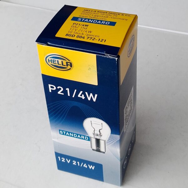 HELLA 8GD 004 772-121 P21/4W 12v BAZ15d