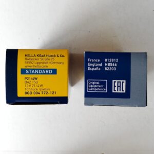 HELLA 8GD 004 772-121 P21/4W 12v BAZ15d