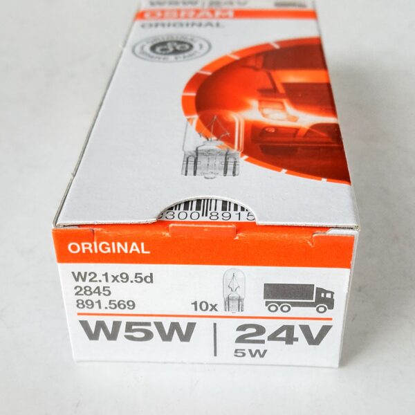 Osram 2845 W5W 24v W2,1x9,5d