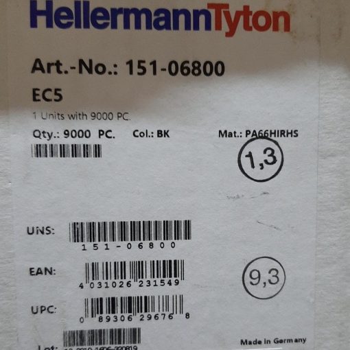 Держатель хомута с зацепом за ребро жесткости HellermannTyton Art 151-06800 Made in Germany