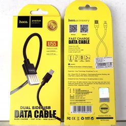 Кабель HOCO U55 Outstanding Cable for Micro 2-Sided 2,4A 1,2m. Black