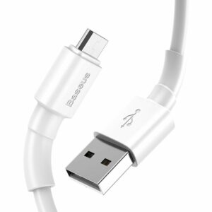 USB кабель Baseus Mini White Micro USB Cable 2.4A (1m) white