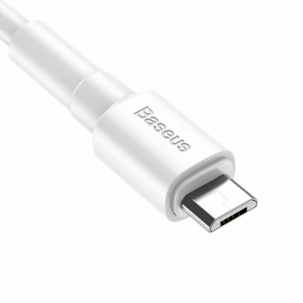 USB кабель Baseus Mini White Micro USB Cable 2.4A (1m) white