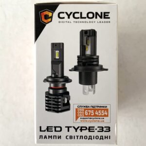 Комплект LED ламп CYCLON type 33 H4 12W 4600Lm 5000K 9-16v