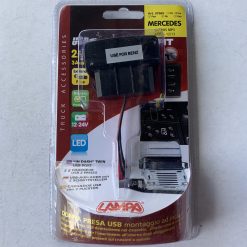 Авто зарядка - кнопка MERCEDES c 2 USB 3A 12-24V