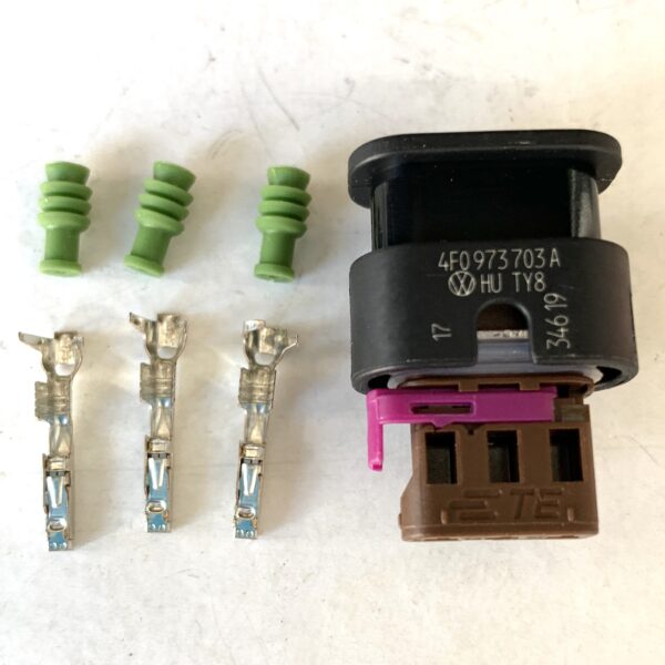 AUDI VW 4F0973703A разъём 3 pin (без провода) оригинал