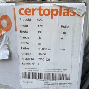 Изолента Certoplast 523 0,25mm*19mm*25m ПЕТ-тканевая. Made in Germany