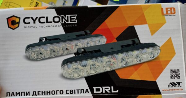 ходовые огни DRL 616-2 CYCLONE 12 диодов 1.5w с поворотом