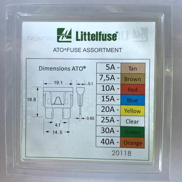 Littelfuse ATO fuse assortment набор предохранителей 10 шт оригинал