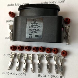 AUDI VW 1J0973735 роз'єм 10 pin 2.8 mm GERMANY оригінал (без дроту)