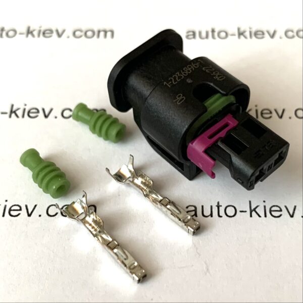 TE Connectivity 1-2236896-1 разъём 2 pin 1,2 mm оригинал (без провода)