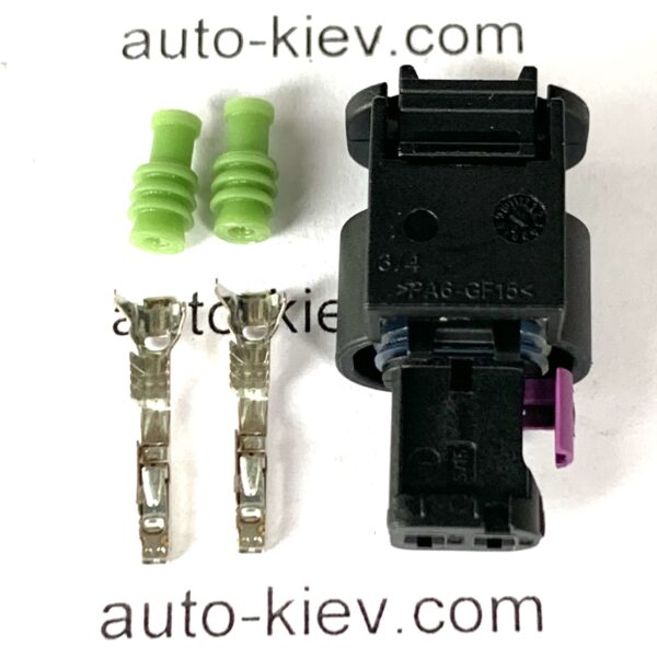 AUDI VW 4H0973702A разъём 2 pin 1,2 mm оригинал, без провода