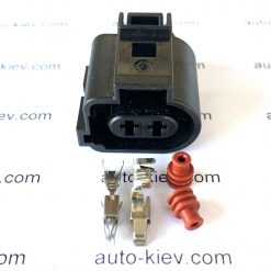AAUDI VW 1J0973722A роз'єм 2 pin 2.8 mm GERMANY оригінал (без дроту)