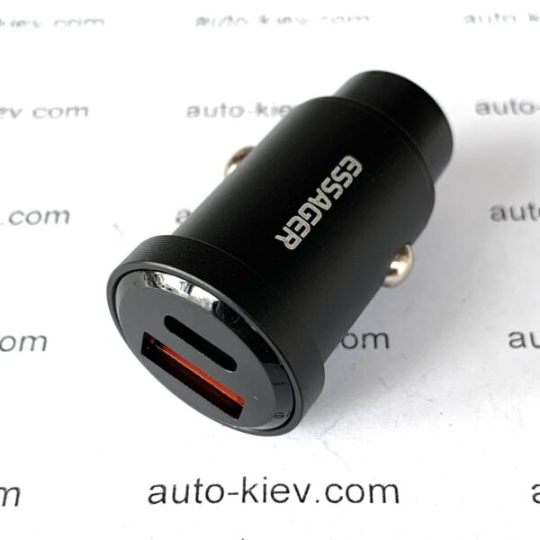 Автомобільний зарядний пристрій ESSAGER ES-CC07 30W USB+Type-C