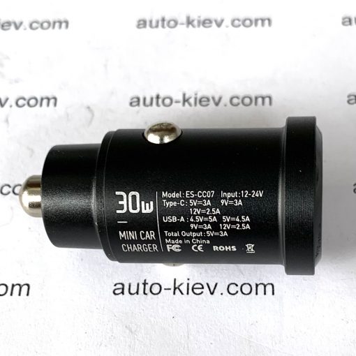 Автомобільний зарядний пристрій ESSAGER ES-CC07 30W USB+Type-C