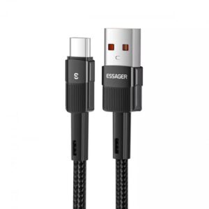 Кабель ESSAGER USB Type-C 6A 66W QC3.0 2м