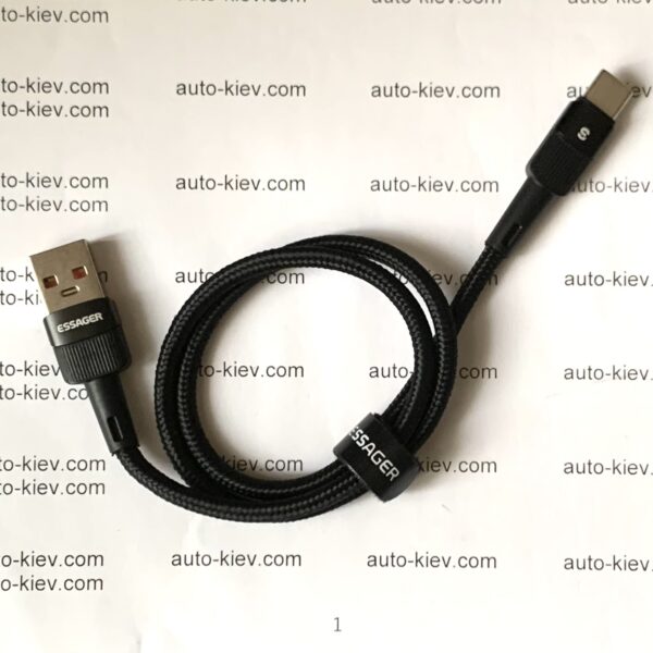 Кабель ESSAGER USB Type-C 7A 66W 0.5м