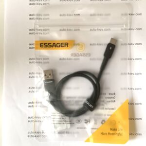 Кабель ESSAGER USB Type-C 7A 66W 0.5м