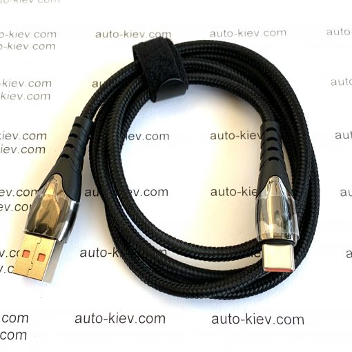 Кабель USB Type-C 6A 66W 1м с индикацией работы