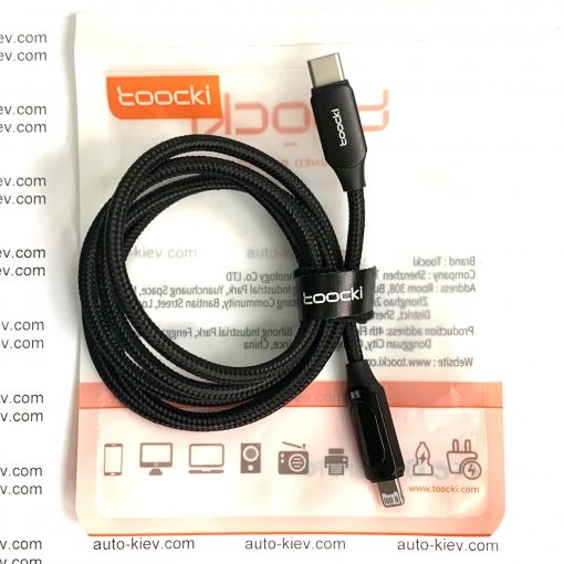 Кабель Toocki Type-C to Lightning PD36W Fast Charge Digital display