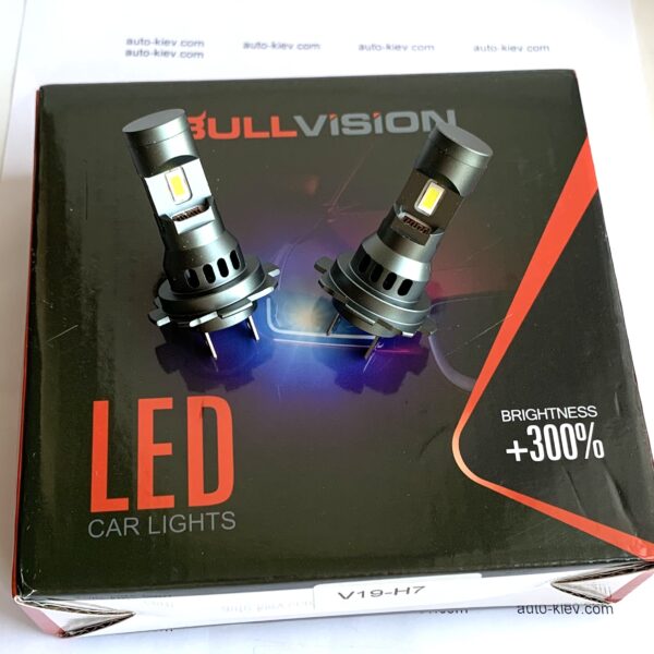 Комплект LED ламп BULLVISION H7 6000K 10000Lm 60W 12-16v