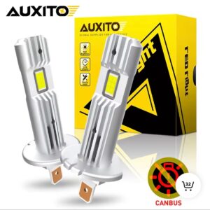 H1 LED лампи AUXITO GF 6500K 6000Lm 60W 9-18v CANBUS 2шт