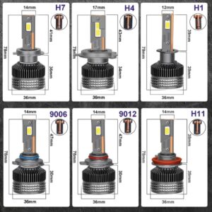 LED ламп Dualvision H7 6000K 50000Lm 80W 9-16v