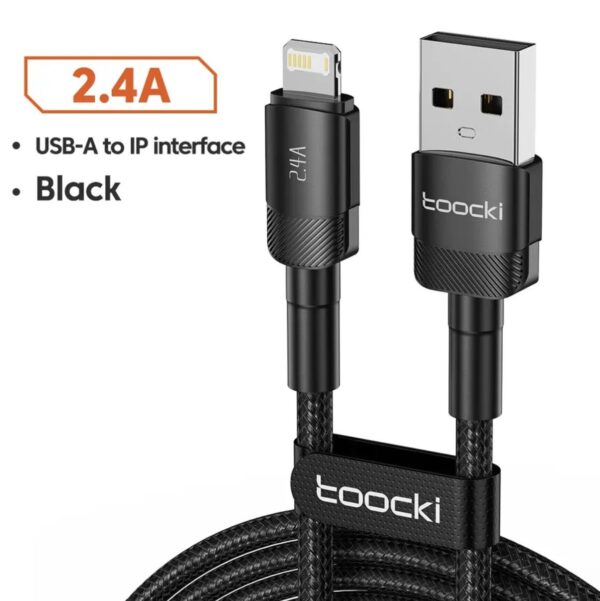 Кабель Toocki TQ-X12 USB - Lightning 2.4A 0.5м