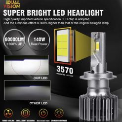 Комплект LED ламп Dualvision H7 6000K 25000Lm 50W 9-16v