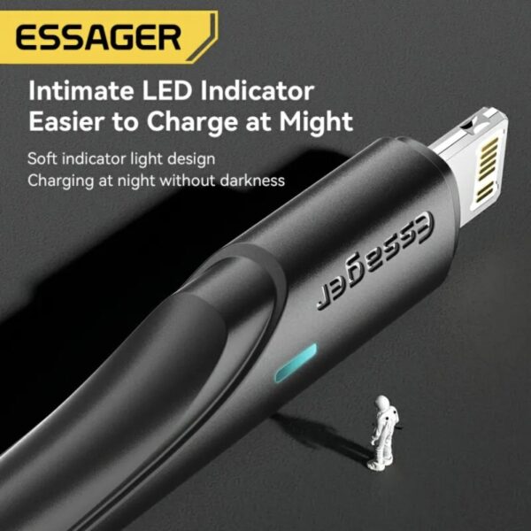 Кабель ESSAGER 3 in 1, Lightning, Type-С, Micro-USB